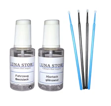 Paint pen set suitable for Opel, EVL / G40 moonstone grey + application instructions