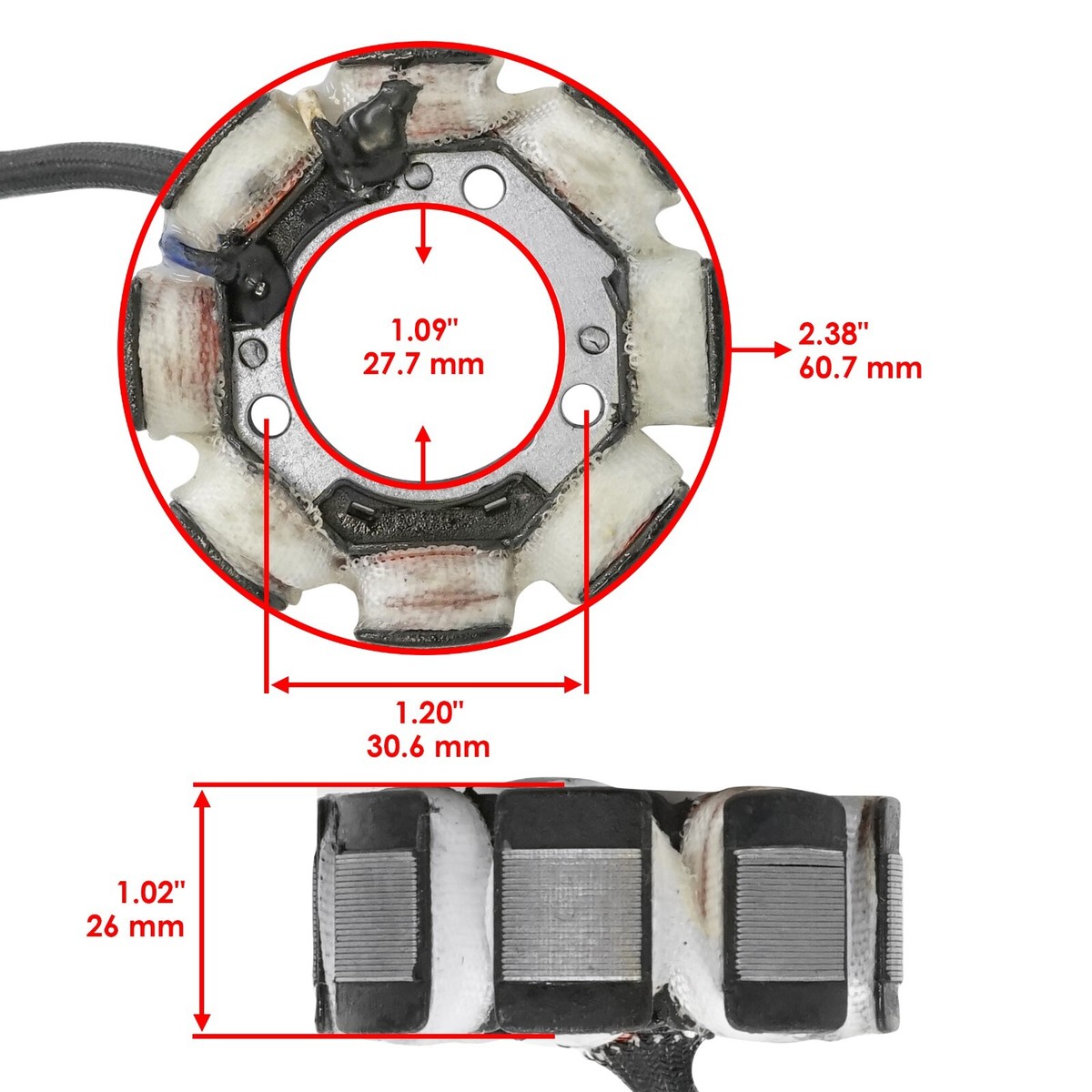 Caltric Cylinder For Honda CRF250R 2004-2009 & CRF250X 2004-2016 - 78mm Bore Replacement