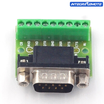 DB9 Male and Female Connector Adapter  9-Pin 9-Hole RS232 RS485 Conversion Board