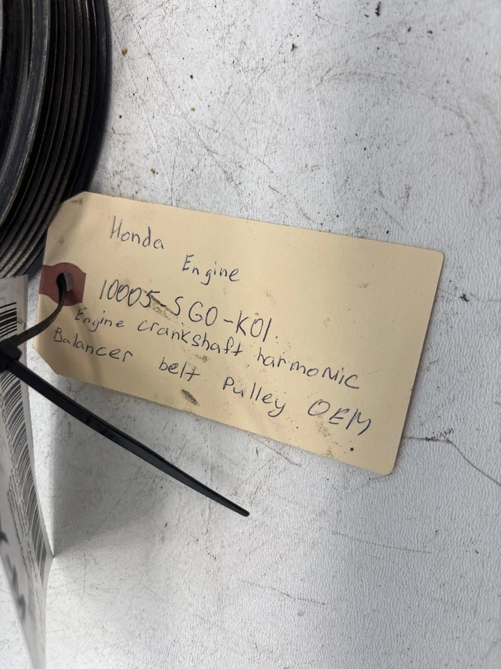 Polea de correa equilibradora armónica del cigüeñal del motor Acura MDX 2014-2020 OEM Foto 2 de 4