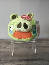 RARE NWT Angry Birds 5 Moustache Pig Plush Commonwealth No Sound