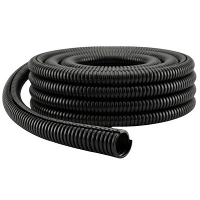 5m Wellrohr geschlitzt, Innendurchmesser 37mm, -40 +125°C, flammhemmendes Polypr