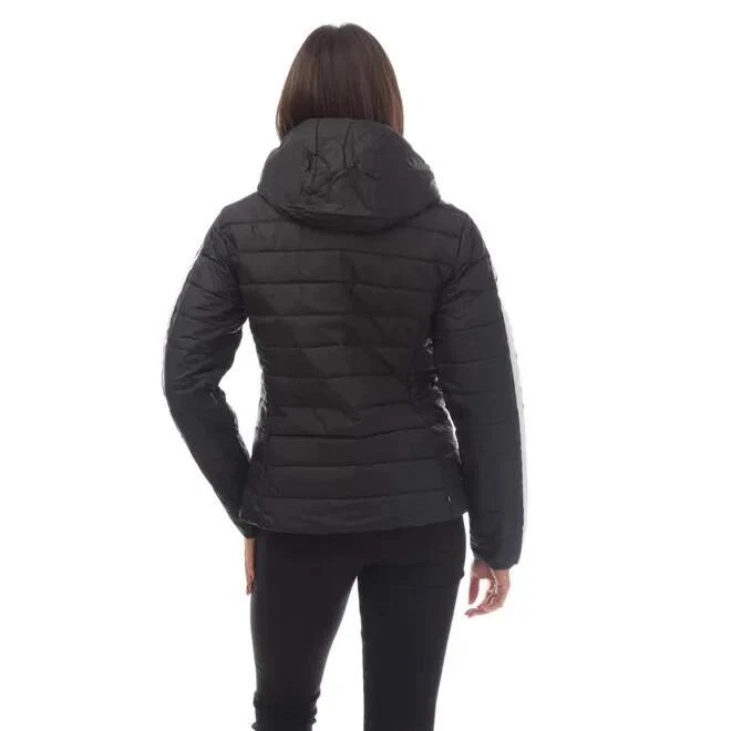 adidas Originals Womens Hooded Premium Slim Jacket - Black / UK 2 - Image 2 of 4