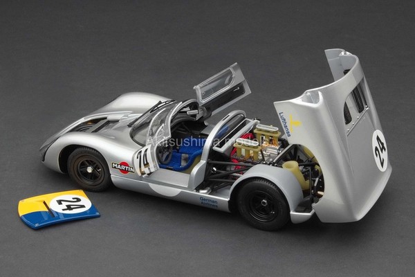 Exoto MTB00063B 1:18 Porsche 910 1968 NüRburgring 1000 Km Lufthansa Silber-image