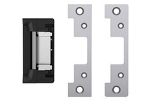 HES 5200C Electric Strike - Satin Stainless Steel, 1500 Lbs, 12/24V