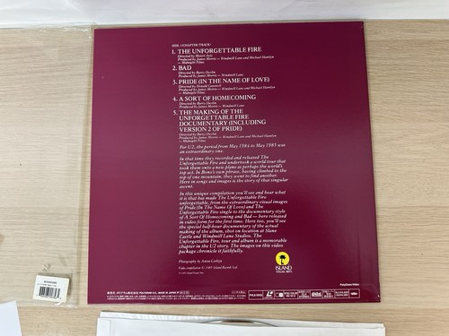 U2 - The Unforgettable Fire Collection - Japanese Import Laserdisc LD - COMPLETE - Foto 9 di 14