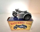 MATCHBOX LESNEY TRIUMPH T110 MOTORCYCLE W/SIDECAR-No. 4-C-1960-1967-NM W/BOX WOW