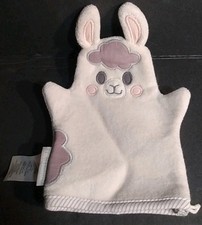 Lil' Llama Light Beige Super Soft Cotton Terry Cloth Baby Bath Mitt  10" x 7" 