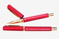 A FALKLAND ISLANDS Fire & Rescue Service Crest Executive Ballpoint Pen