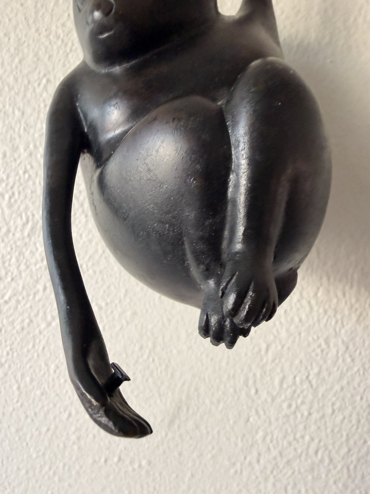Antique Japanese Tsuri-Koro Monkey Hanging Incense Burner – 19th Century, 12”