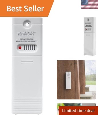 Accurate Wall-Mounted Outdoor Sensor - 140°F Limit, 330ft Range, Battery Powered