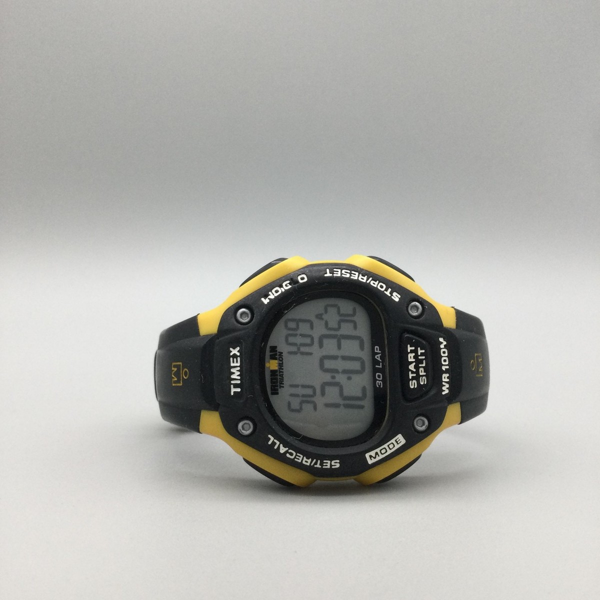 Timex Ironman Triathlon Mens Watch 38mm Digital Black Yellow