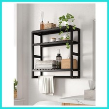 Over The Toilet Storage Bathroom Shelves Wall Mounted 3 Tier Space Saver Corn...