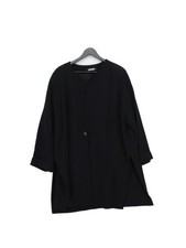 Jean Muir Women's Blazer UK 18 Black 100% Other Overcoat