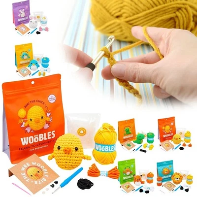 For Woobles Beginners Crochet Kit with Easy Peasy Yarn as seen on Shark Tank