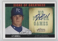2005 Bowman Heritage Signs of Greatness JP Howell #SG-JH Auto n8a