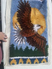 New Vintage Eagle International Wonder Art Project Latch Hook Kit  4120 16"X32"