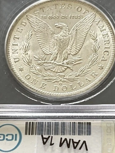 Morgan Silver Dollar 1885 O ICG MS64 Vam 1A