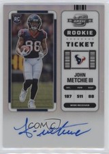 2022 Contenders Optic Rookie Ticket RPS Silver Prizm John Metchie III Auto 19n6