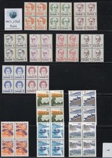 WC1_23716.CANADA. Blocks of 1972-1976 PEOPLE & VIEWS set. Sc.586-601. MNH
