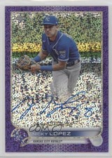 2022 Chrome Veteran Purple Speckle Refractor /299 Nicholas Lopez Nicky Auto 6k2