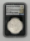 1882-S NGC BU MS Morgan Silver Dollar Original Bank Bag