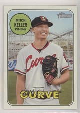 2018 Topps Heritage Minor League Edition Magenta Back Mitch Keller #123 1b3