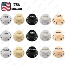 5 Colors Left Hand Guitar Knobs 18 Spline 2T1V Volume/Tone Control for ST/Start