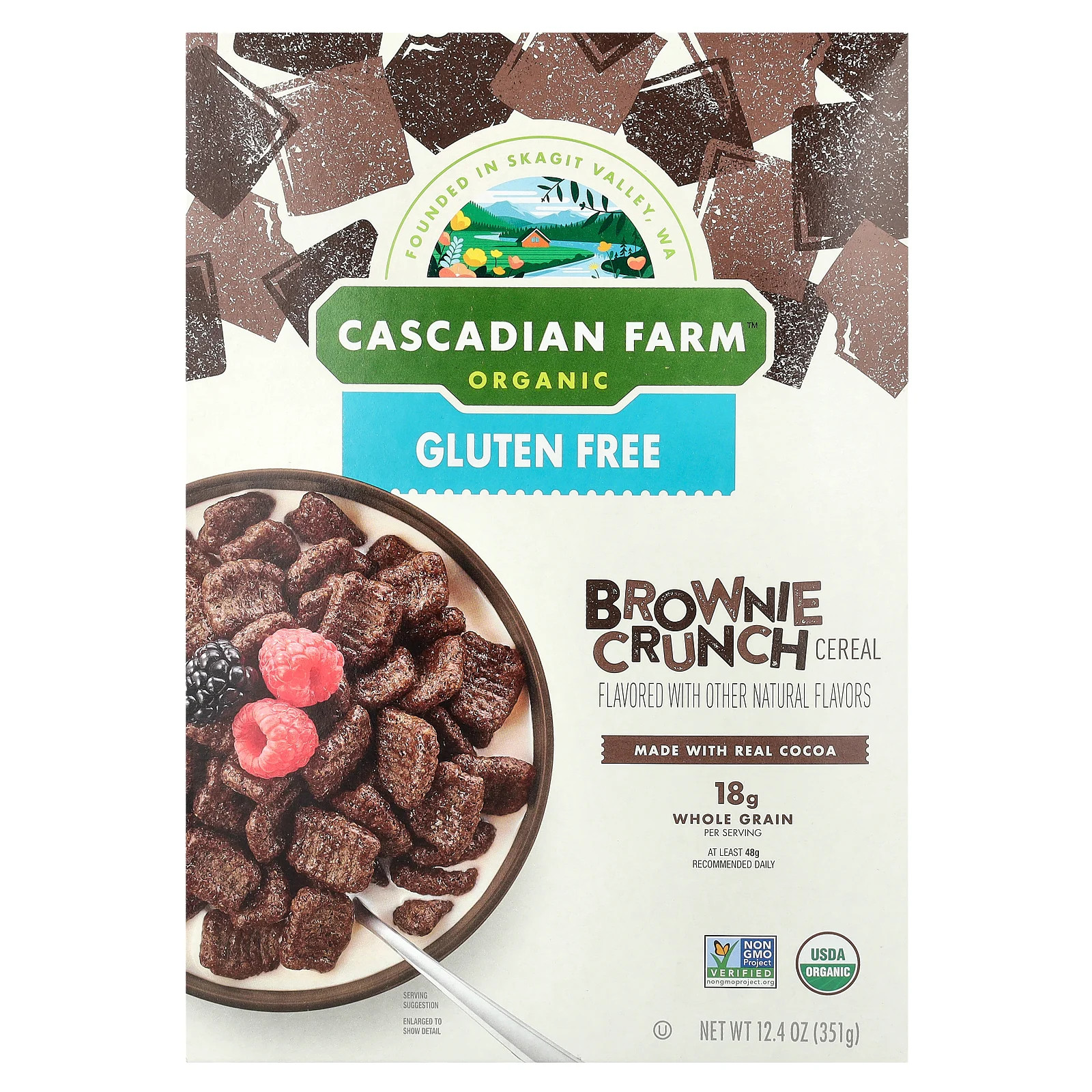 Органические хлопья Brown Crunch, 12,4 унции (351 г)