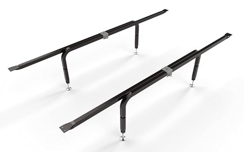 Bed Slats Center Support System | Adjustable Length & Height Tubular Steel 