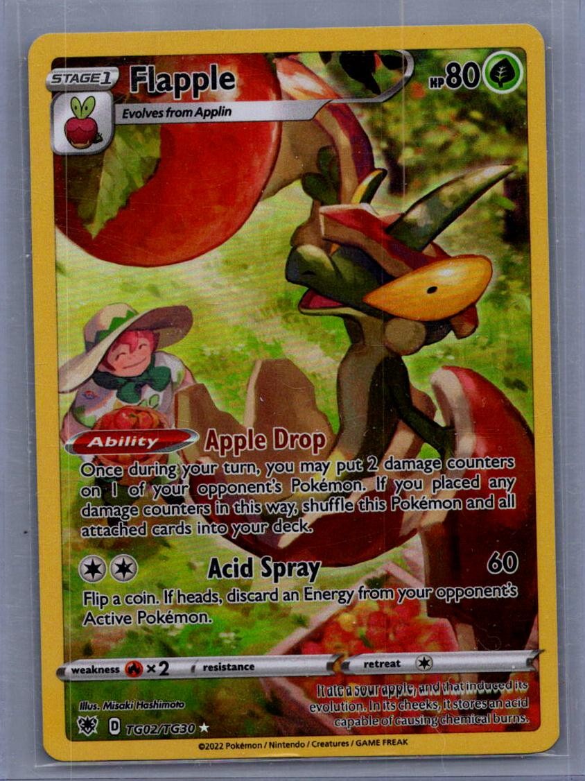 Flapple TG02/TG30 Holo Astral Radiance Trainer Gallery Pokemon NM