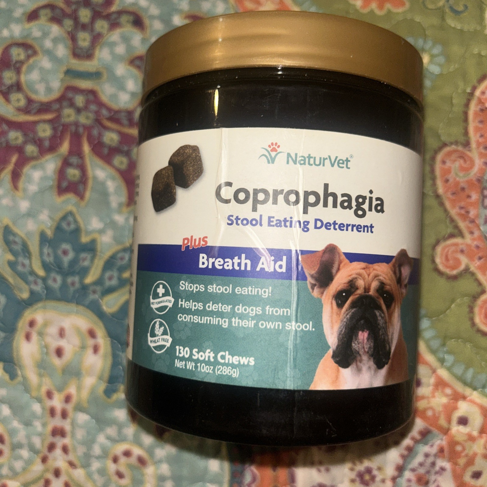 NaturVet Coprophagia Stool Eating Deterrent for Deters Dogs 