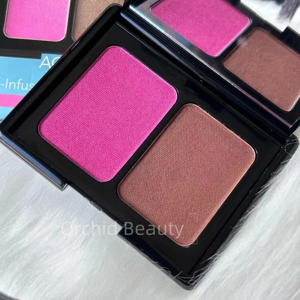 Nuevo rubor y bronceador con infusión de agua elfo en caja ~ violeta bronceado ~ tamaño completo 8,5 g ~ raro Foto 2 de 4