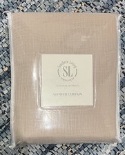 Southern Living SERENITY Shower Curtain 100 Cotton Gauze Taupe 72 x 72 NIP
