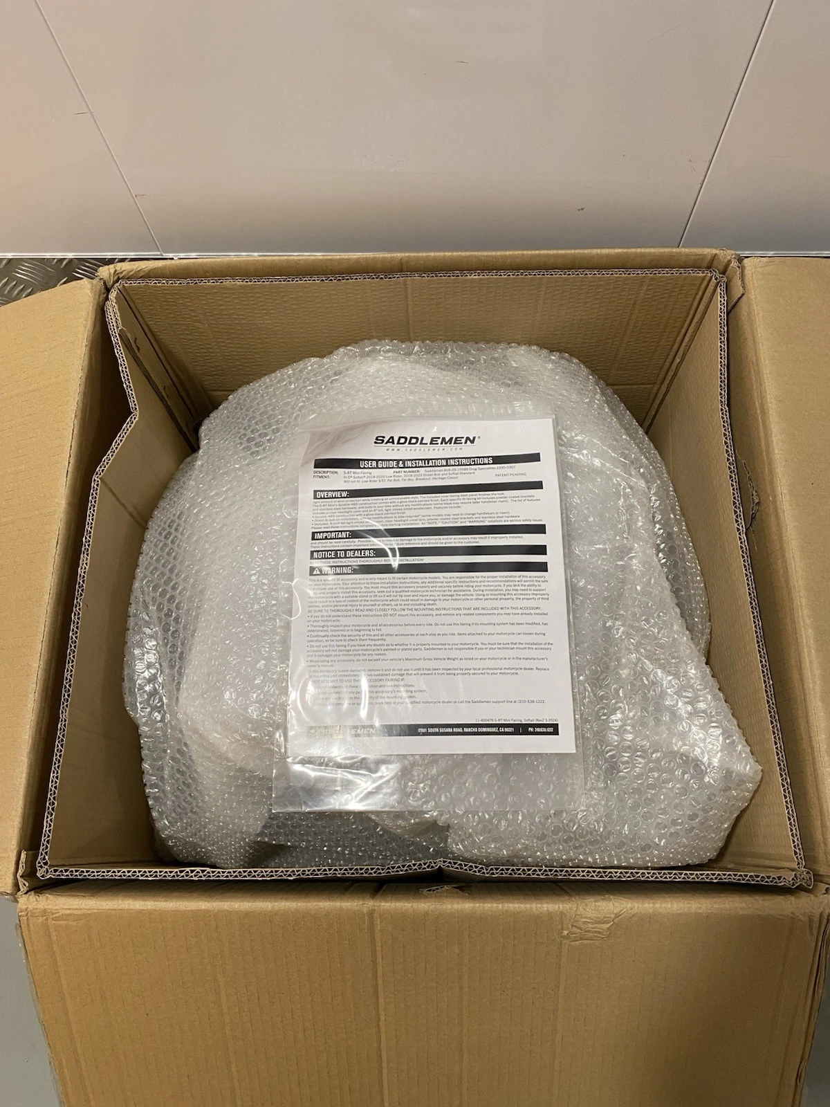 Saddlemen S-RT Mini Fairing For Harley Davidson FXBB 2018-2025 Brand New 7