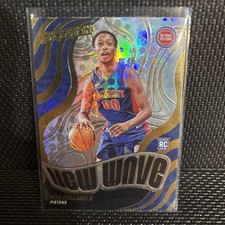 2024-25 Panini Revolution Basketball New Wave #16 Ron Holland II RC Detroit