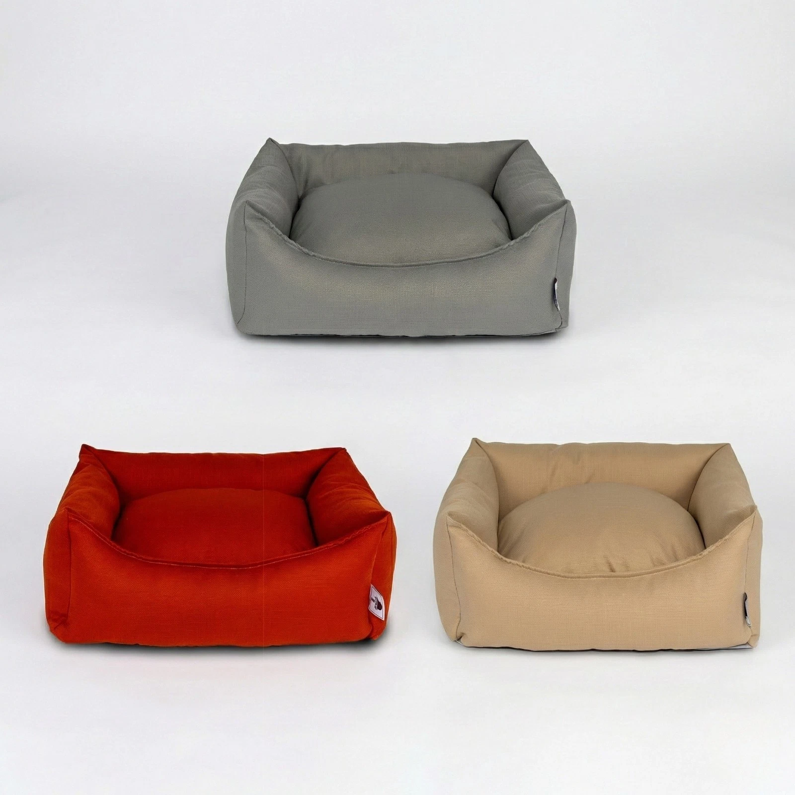 Waterproof Liquid Repellant Pet Bed Outdoor Cat Dog Small Large Grey Beige Nano