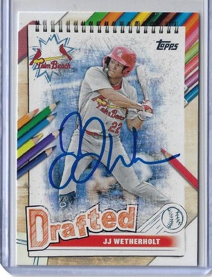 JJ Wetherholt Autographed 2025 Topps Pro Debut Drafted DF-8 Rookie Card