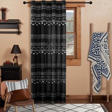 Black Curtains 84 Inches Long for Living 42W x 84L Pack of 1 ,