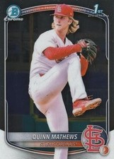 2025 Bowman #BCP-25 Quinn Mathews Chrome Prospects NM