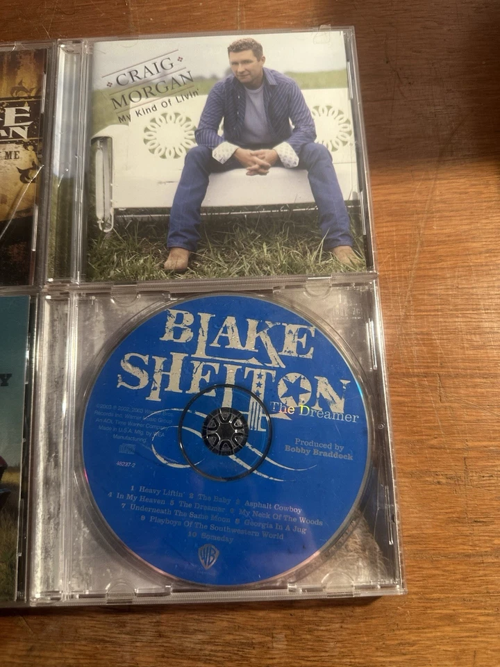 Lot Of 4 CDs Luke Bryan, Craig Morgan, Darryl Worley, & Blake Shelton Foto 4 de 4