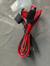 SAE Battery Connector Cable 2-Pin Ring Terminal Harness Extension Wire