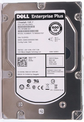 Dell Seagate 3.5'' ST3600057SS 600GB 6Gbps 15KRPM SAS HDD Drive PN: 9FN066-150