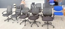10 Air Ergonomic Office Chair Office Chair Swivel Gas Lift Padded Seat Fabric
