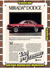 Metal Sign - 1980 Dodge Mirada - 10x14 Inches