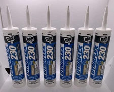 PACK of 6 - DAP Dynaflex 230 White Latex Door/Siding/ Window Sealant 10.1 oz