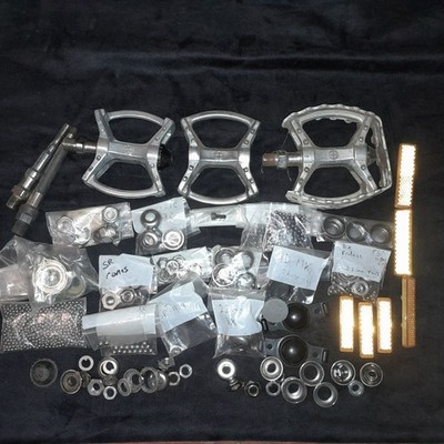 Lot of NOS and used SR and Dx pedal repair parts bicycle bike BMX + others