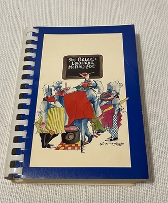SIGNED Skip Galan's Louisiana Melting Pot Creole Cajun Cookbook Leo Meirsdorff