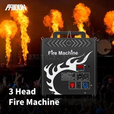 PAIDUN 330W DMX 3Head Flame Thrower Machine Stage Fire Effect Disco Music Party