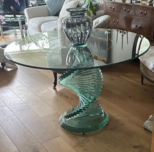 Large Italian Clear Glass Table